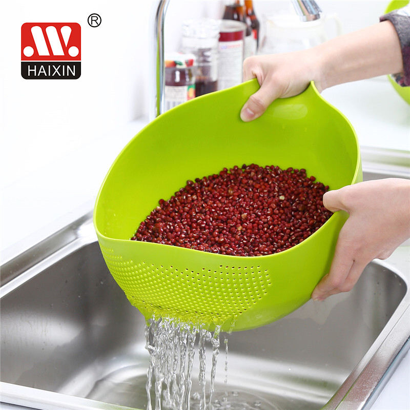 kitchen wash rice vegetable fruit strainer plastic sieve basket colanders strainers Sink Colander for Washing Fruit Vegetable